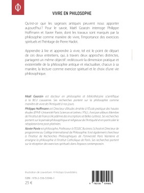 Vivre en philosophe