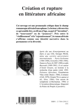 Création et rupture en...