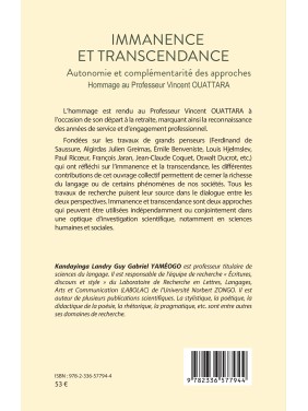 Immanence et transcendance