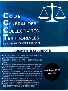 CODE GENERAL DES COLLECTIVITES TERRITORIALES ET AUTRES TEXTES DE LOIS