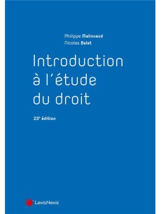 INTRODUCTION A L'ETUDE DU DROIT 23e ED