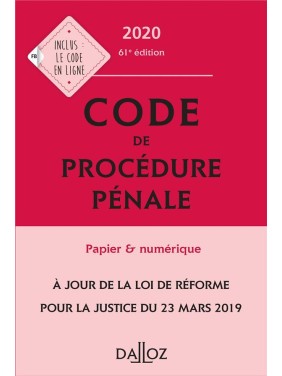 CODE DE PROCEDURE PENALE...