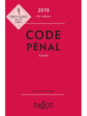 CODE PENAL EDITION 2019