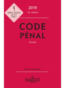 CODE PENAL EDITION 2019