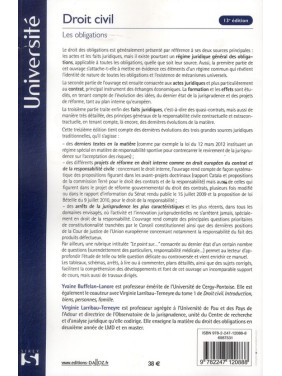Droit civil Les obligations...