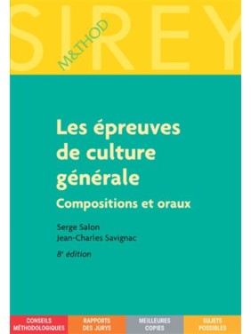 Les epreuves de culture...