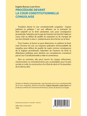 Procédure devant la cour...