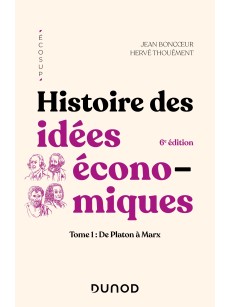 Histoire des idees econo miques Tome 1:De platon marx