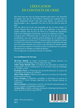 L'éducation en contexte de...