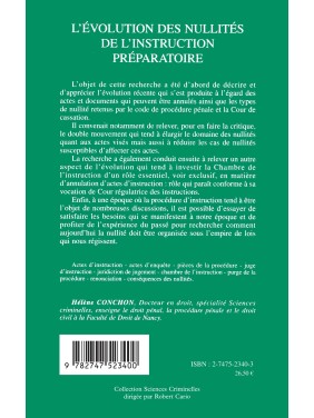 L'ÉVOLUTION DES NULLITÉS DE...
