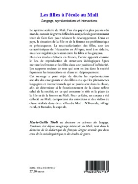 Les filles à l'école au Mali