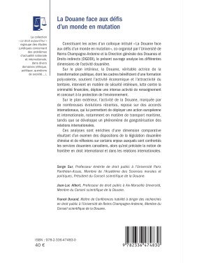 La Douane face aux défis...